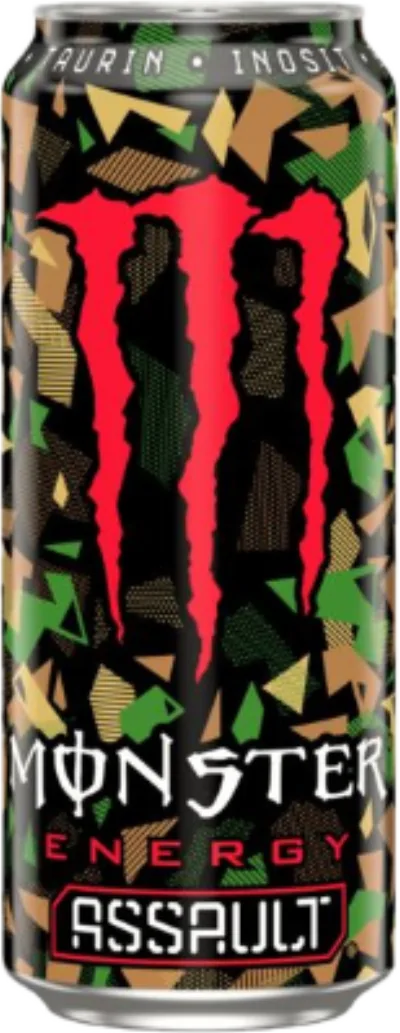 Verpackung von Monster Assault Energy Drink