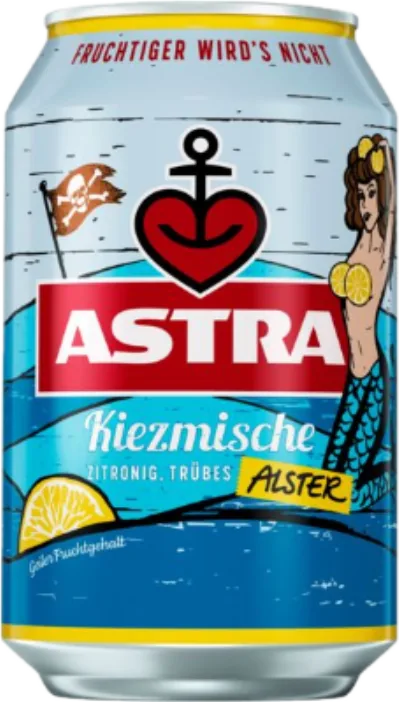 Verpackung von Astra Kiezmische Radler