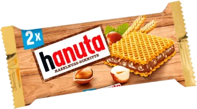 Verpackung von Ferrero Hanuta 2er