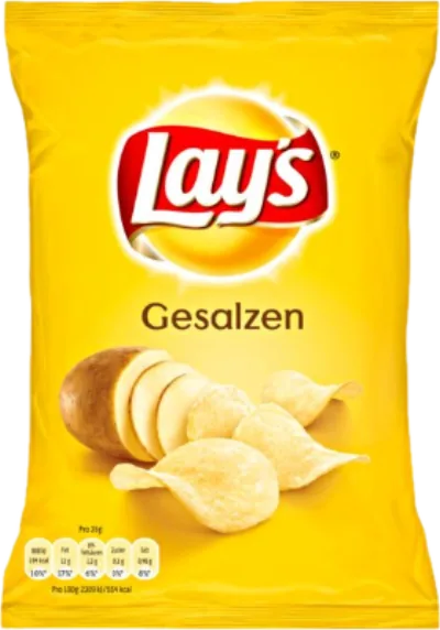 Verpackung von Lays Gesalzen