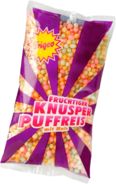 Verpackung von Frigeo Maxi Knusper Puffreis