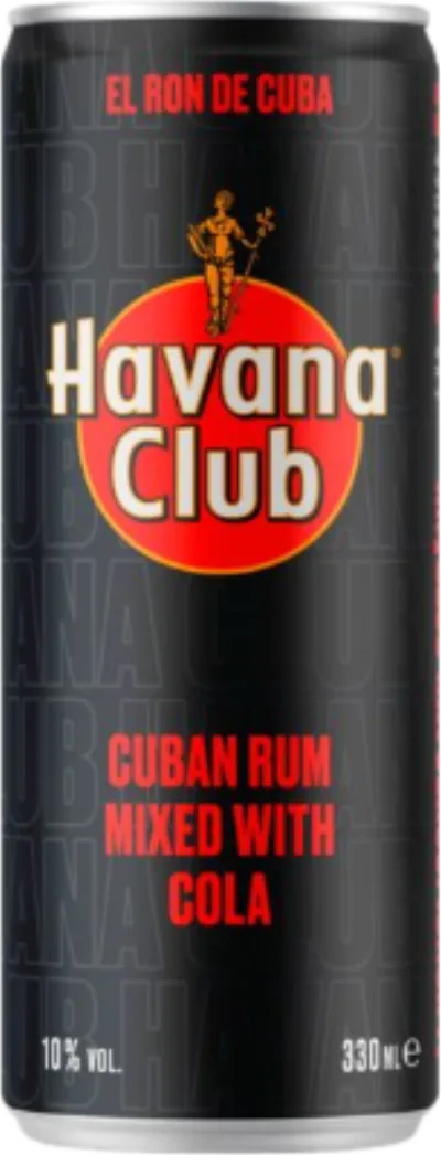 Verpackung von Havana Club Cuban Rum & Cola 10% vol.