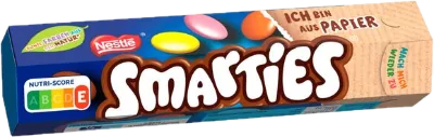 Verpackung von Smarties Hexagon Rolle