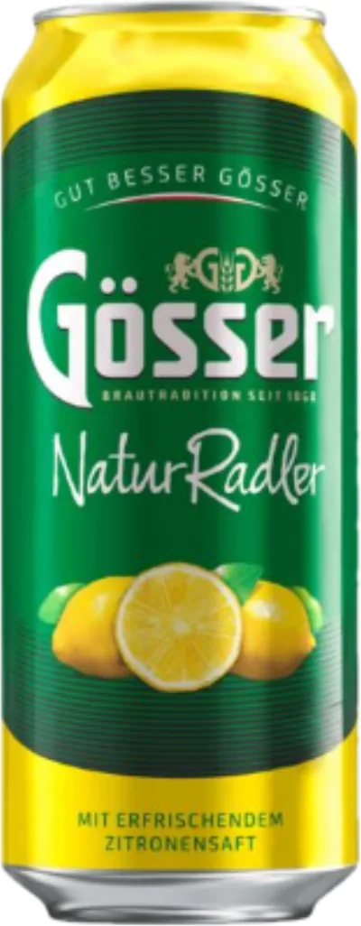 Verpackung von Gösser Natur Radler