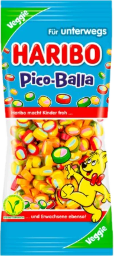 Verpackung von Haribo Mini Pico Balla Veggie