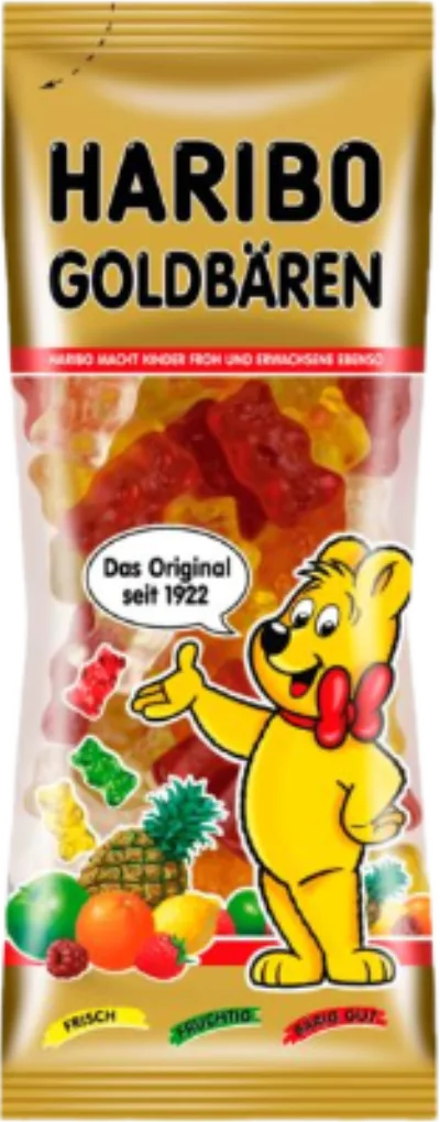 Verpackung von Haribo Mini Goldbären