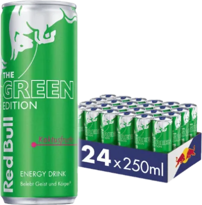 Verpackung von Red Bull Green Edition Kaktusfrucht