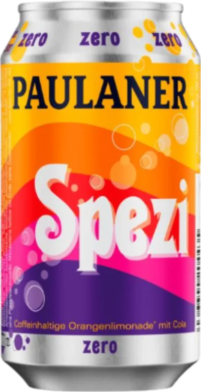Verpackung von Paulaner Spezi Zero