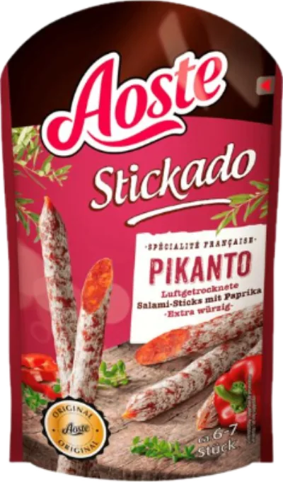 Verpackung von Aoste Stickado Pikanto