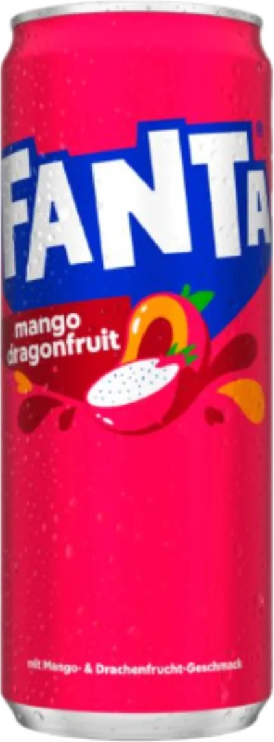 Verpackung von Fanta Mango Dragon