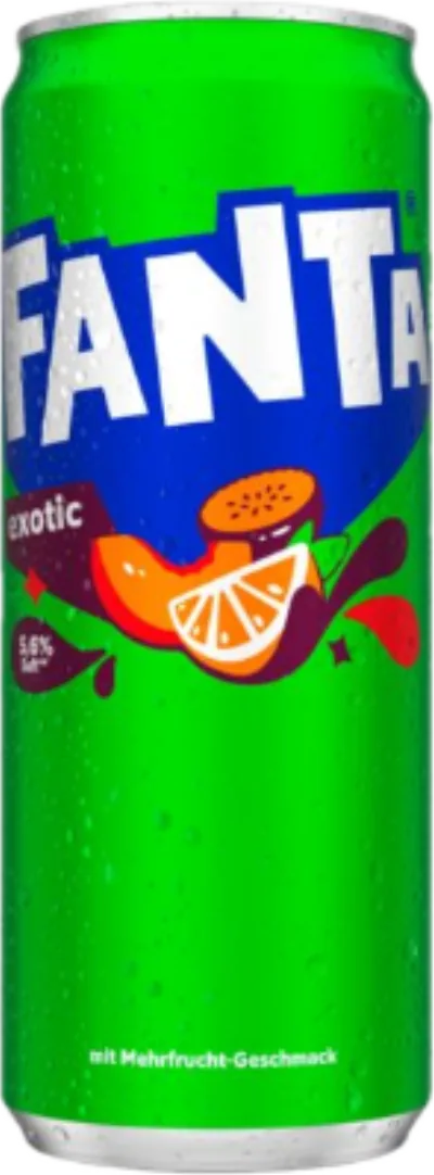 Verpackung von Fanta Exotic