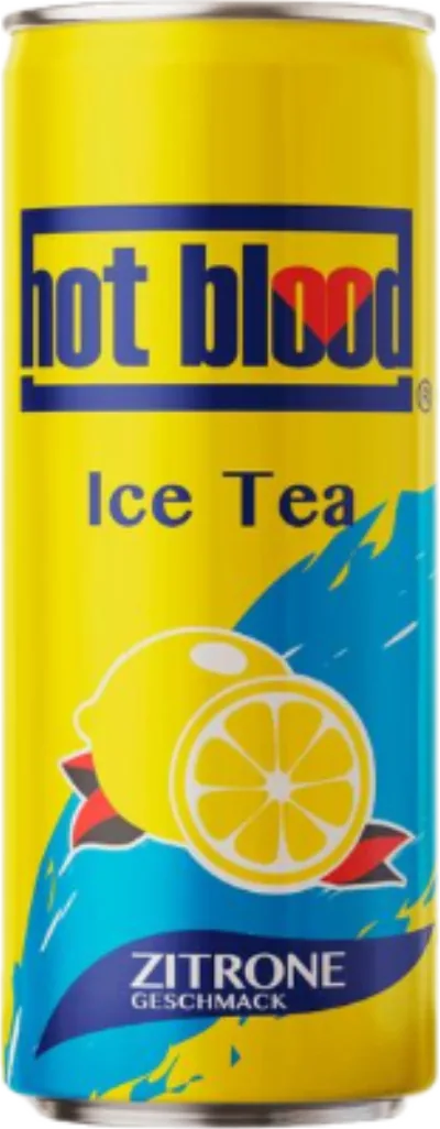Verpackung von Hot Blood Ice Tea Zitrone