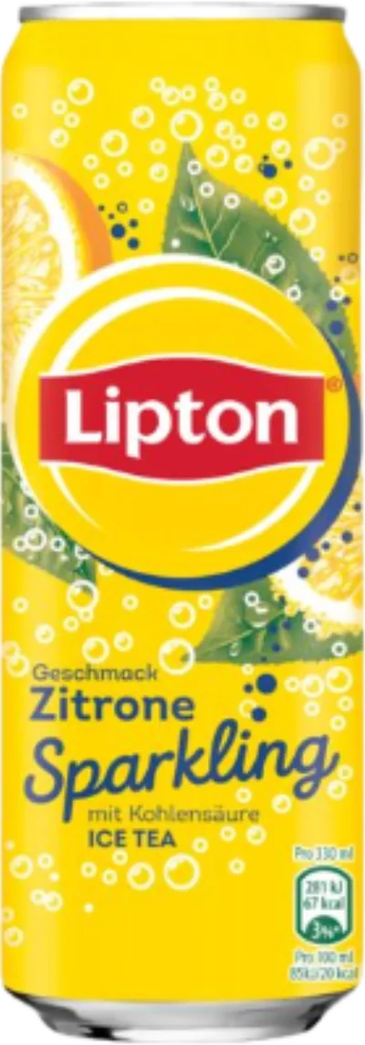 Verpackung von Lipton Sparkling Zitrone