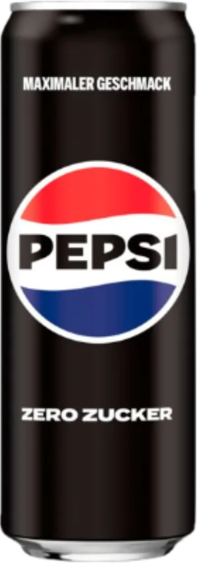 Verpackung von Pepsi Zero Zucker