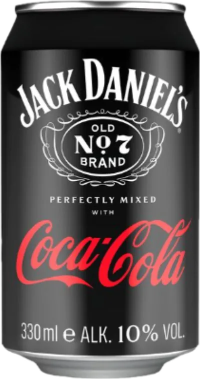 Verpackung von Jack Daniel's & Coca-Cola 10% vol.
