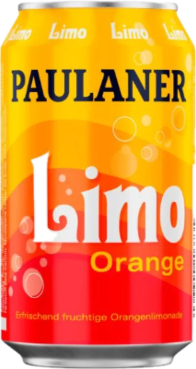 Verpackung von Paulaner Limo Orange