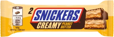 Verpackung von Snickers Creamy Peanut Butter