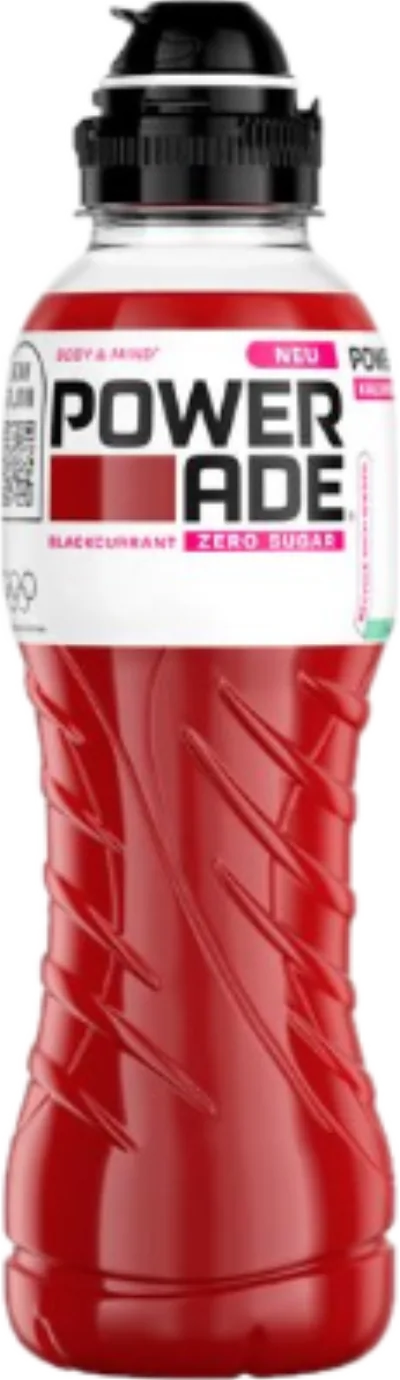 Verpackung von Powerade Blackcurrant Zero
