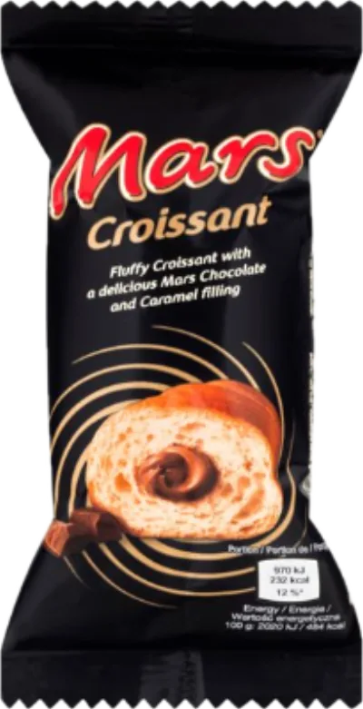 Verpackung von Mars Croissants