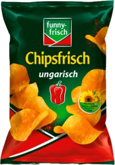 Verpackung von funnyfrisch Chipsfrisch Ungarisch