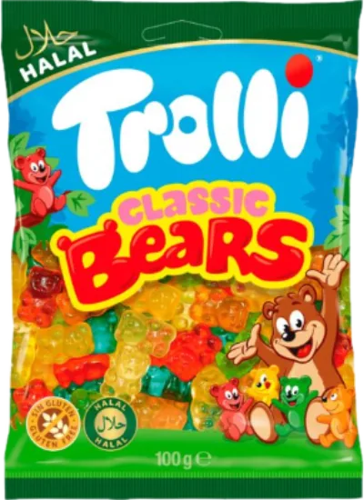 Verpackung von Trolli Classic Bears Halal
