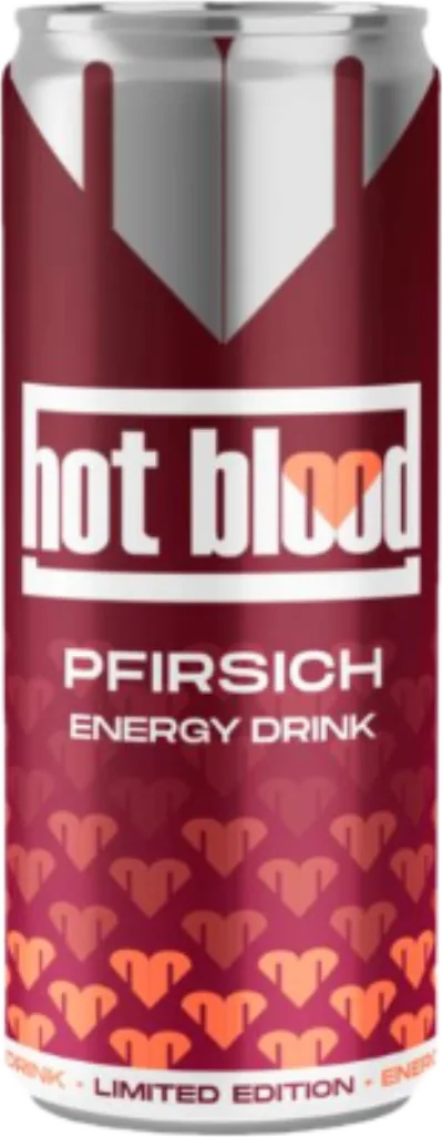 Verpackung von Hot Blood Energy Pfirsich