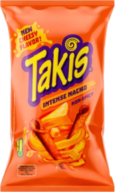 Verpackung von Takis Intense Nacho No Picante