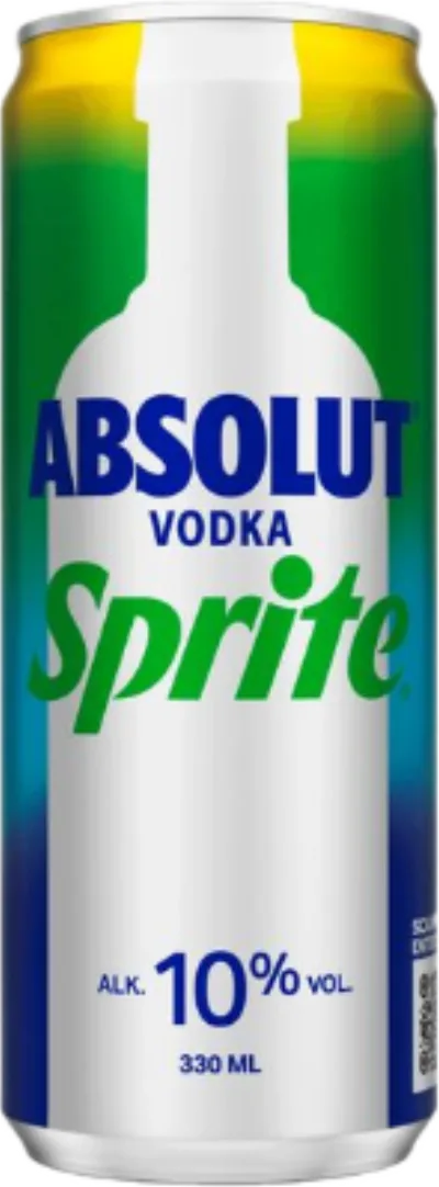 Verpackung von Absolut Sprite 10 vol