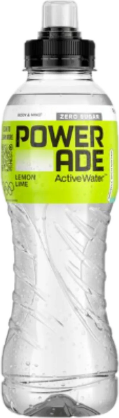 Verpackung von Powerade Active Water Zitrone Limette