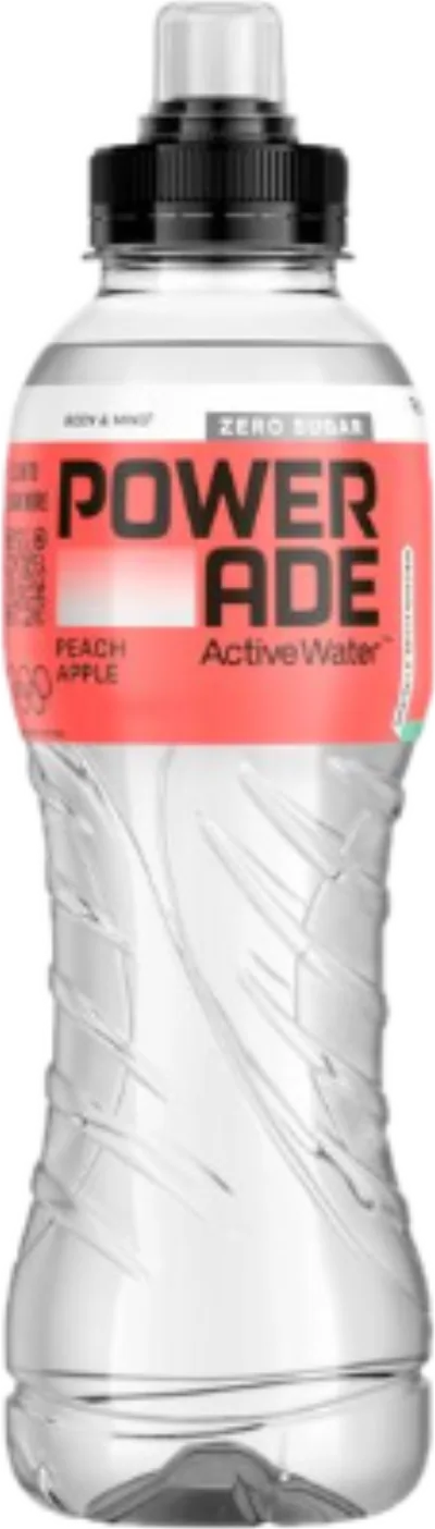 Verpackung von Powerade Active Water Pfirsich Apfel