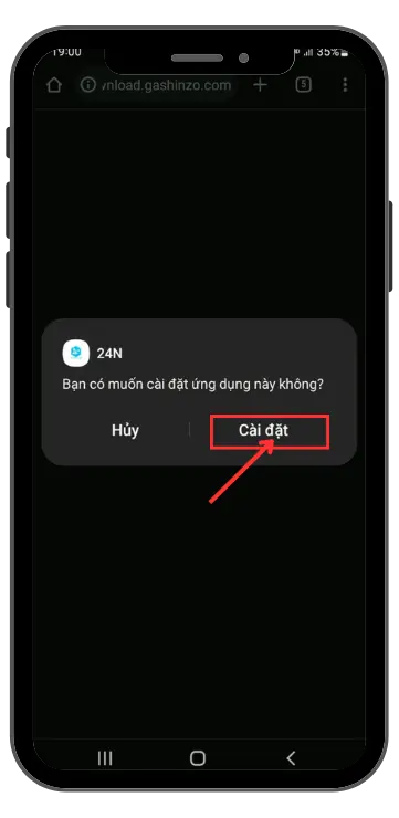 Bước 5 - Tải App 24n và cài đặt