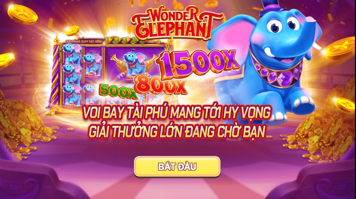 Hướng dẫn trò chơi slot Voi Bay Tài Phú trên nhà cái 24N